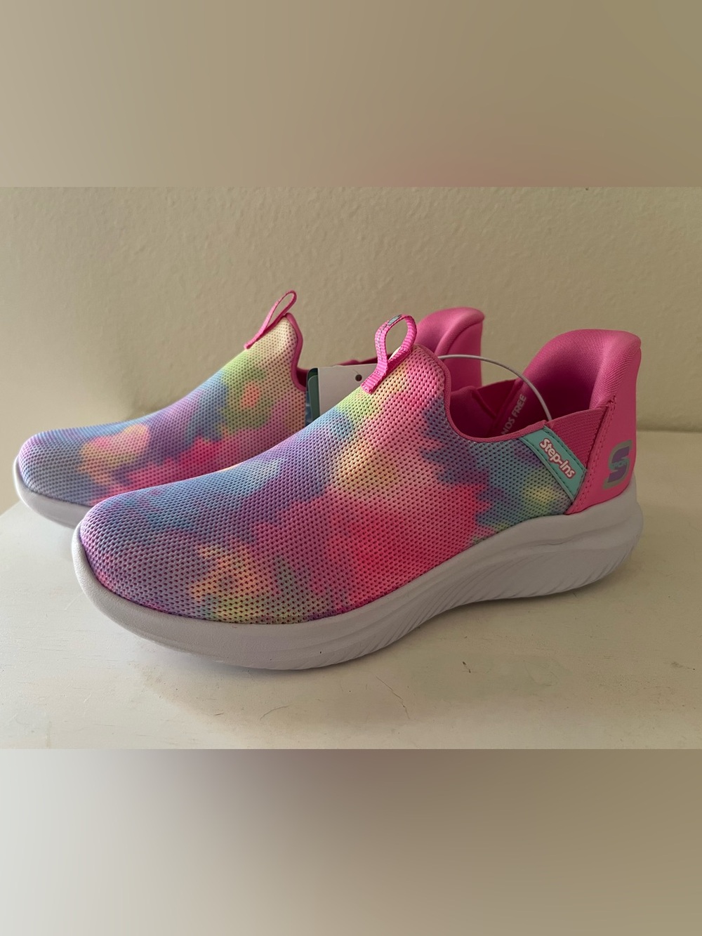 Skechers Sport step ins tie dye girls size 3